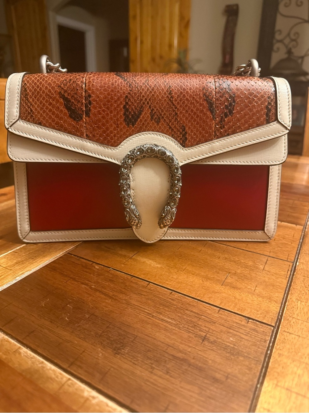 Gucci Gucci Dionysus Shoulder Bag with Python Leather